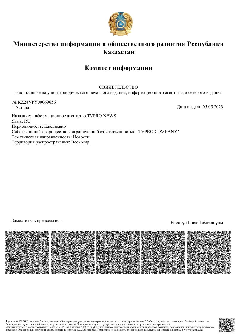Лицензии и сертификаты 1 KZ28VPY00069656 ru